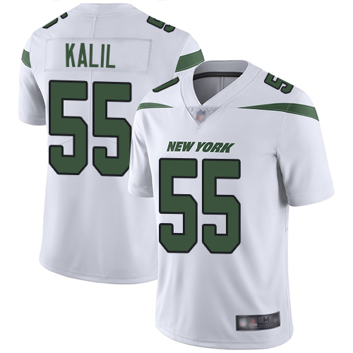 New York Jets Limited White Youth Ryan Kalil Road Jersey NFL Football #55 Vapor Untouchable->->Youth Jersey